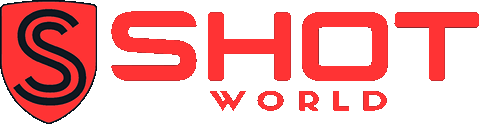 Die Grafik zeigt den roten Schriftzug Shot World und ein eingerahmtes S